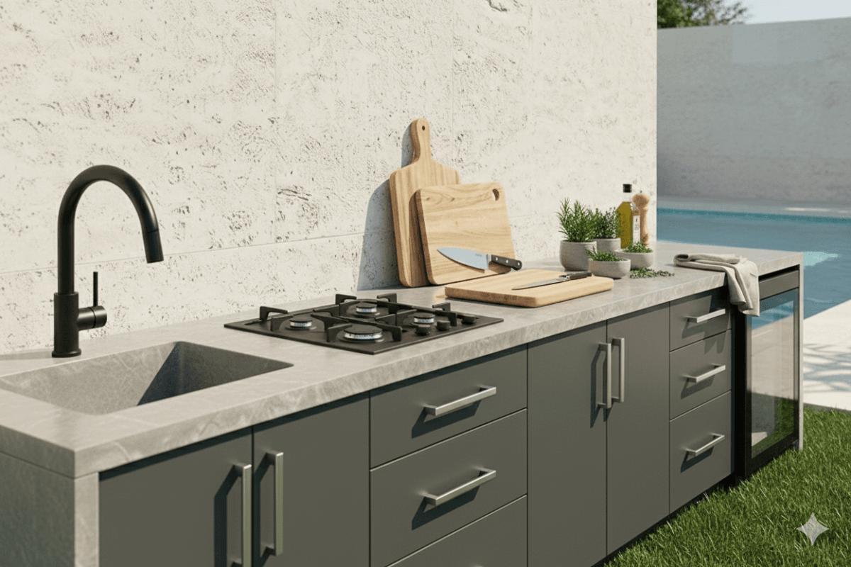 Vago dış mekan bahçe mutfakları