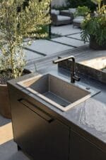 ankastre ve eviye üniteleri dış mekan mutfak metal evye modülü vago