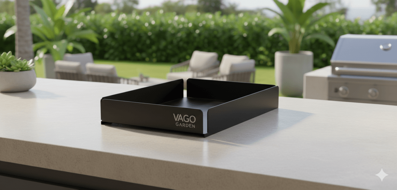 Dış mekan mutfak modüllerinde gizli su tahliye kanalı ve sızdırmazlık teknik detayı