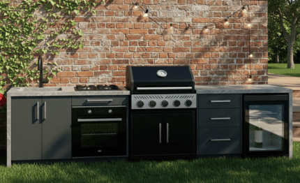 özel tasarım bahçe mutfağı