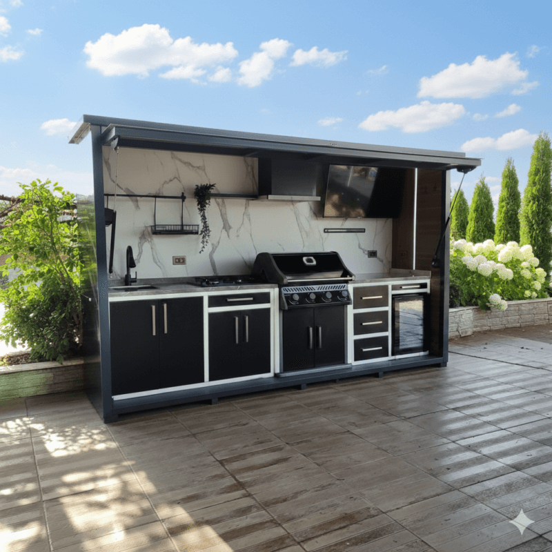 dış mekan mutfak üreticisi vago atölye üretimi modüler bahçe mutfağı