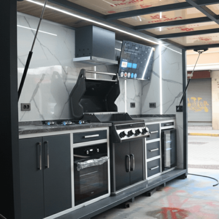 Dış mekan mutfak Bahçe mutfağı Dış mekan bahçe mutfağı Bahçe mutfak modelleri Modern bahçe mutfağı