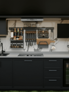 Garden V özel tasarım dış mekan mutfak seti açık görünüm ustalık eseri