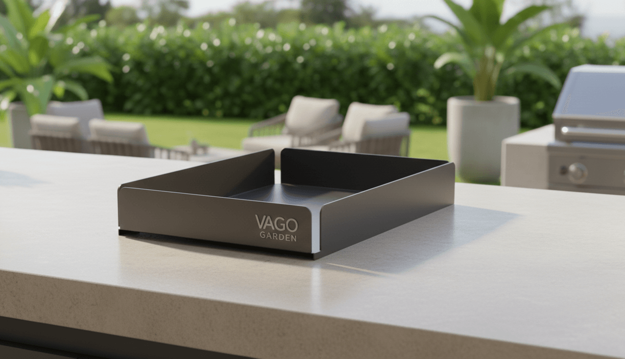 vago garden metal çekmece, endüstriyel mutfak çekmecesi, dayanıklı dış mekan çekmece modülü, metal modüler mutfak aksesuarları, vago custom metal serisi