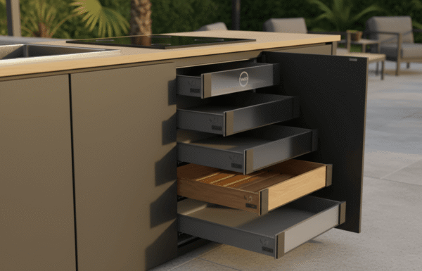 Uzaktan kumandalı kapak, ses ve görüntü sistemleri ile donatılmış Garden Kapalı Sistem bahçe mutfağını keşfedin. Konfor ve teknolojinin vago.tr ile buluştuğu nokta.