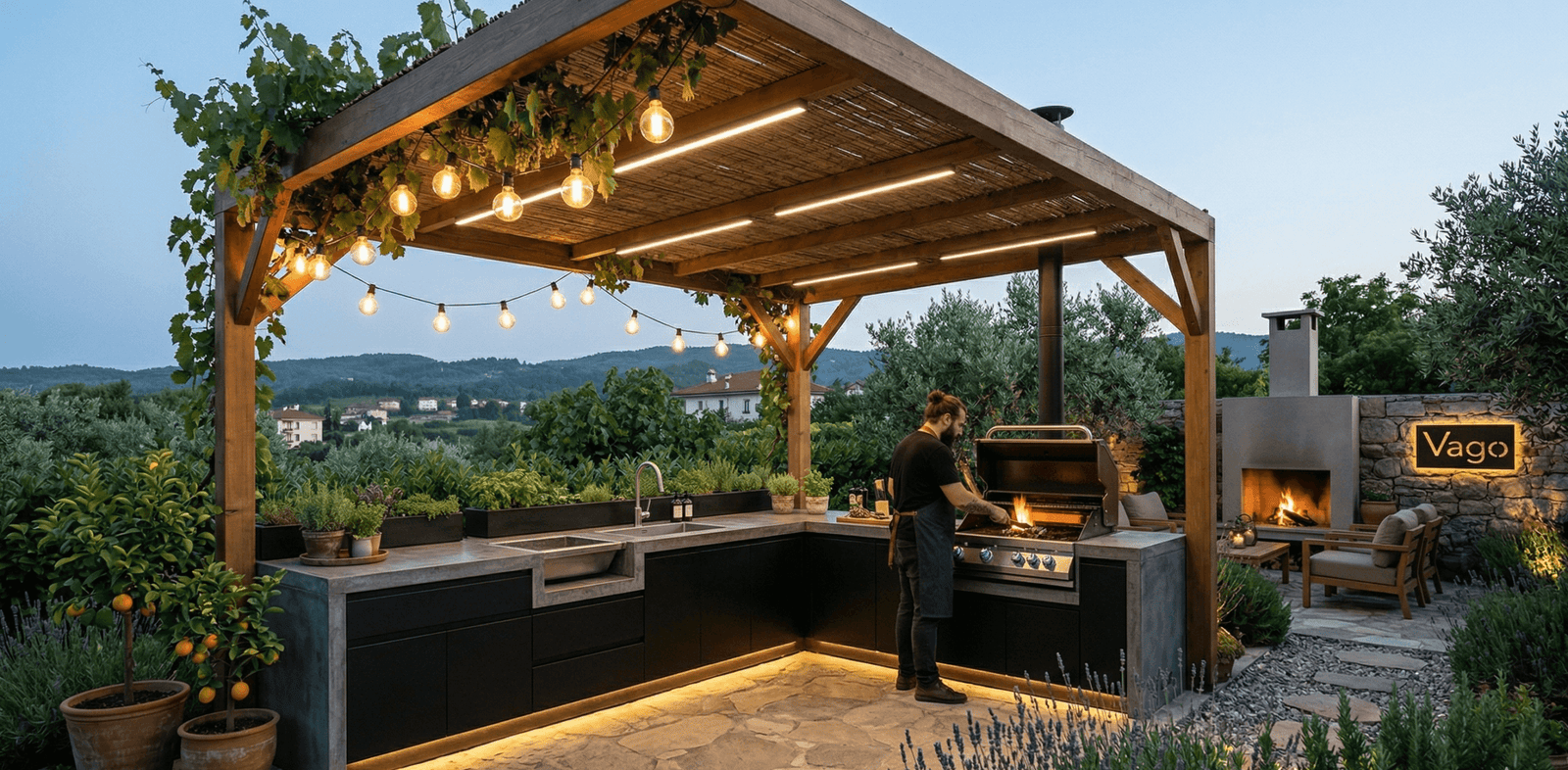 bahçe mutfak aydınaltma çözümleri