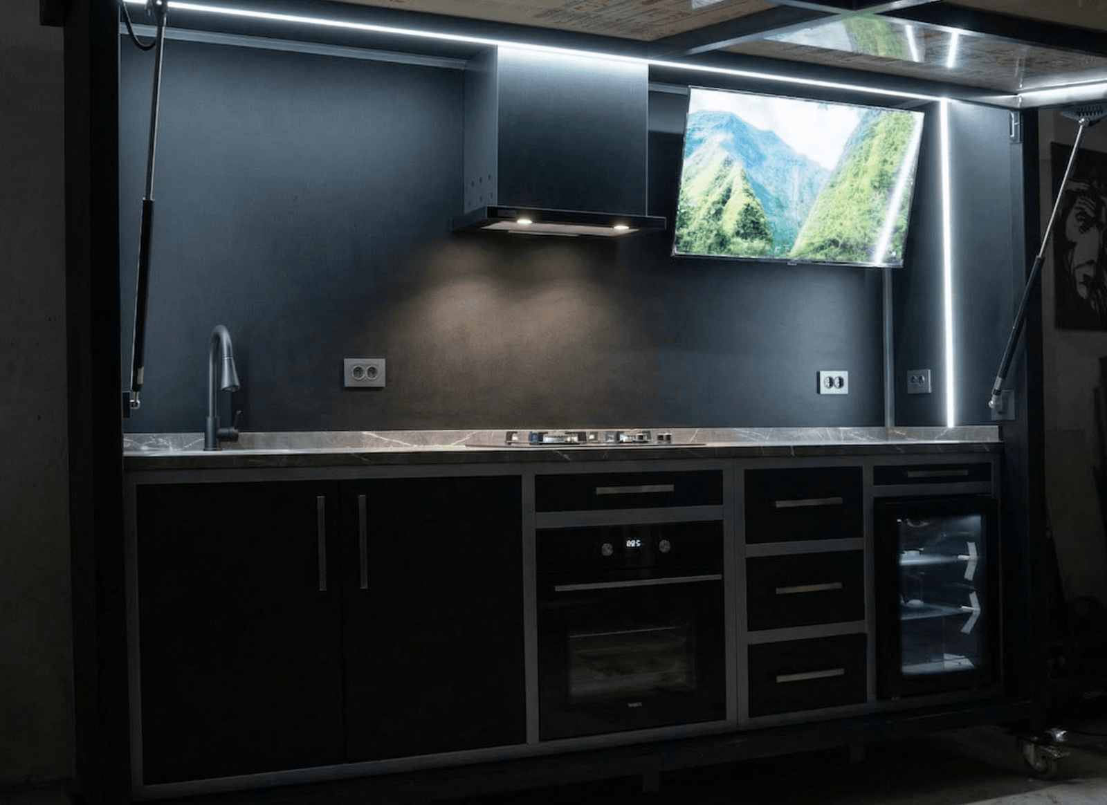 dış mekan mutfak aydınlatma led-sistemleri