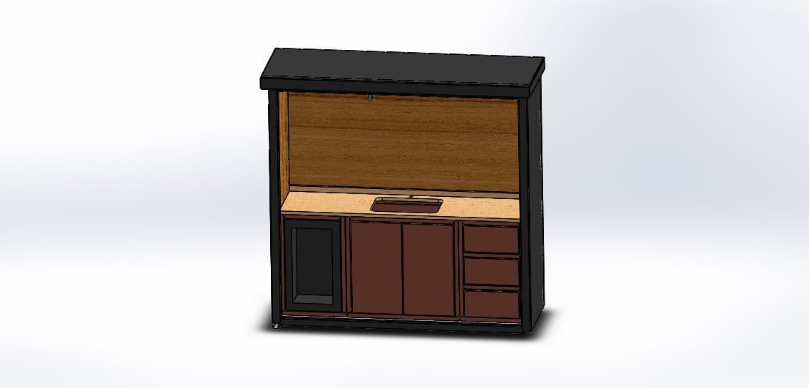 dış mekan mutfak bilgisayar tasarım görseli