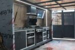 Ankastre fırın ve barbekülü tam donanımlı outdoor mutfak Vago Fason 360 BBQ