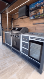 Vago Fason 300 BBQ — Napoleon Barbekülü Kapalı Sistem Dış Mekan Bahçe Mutfağı - Görsel 10