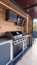 Vago Fason 300 BBQ — Napoleon Barbekülü Kapalı Sistem Dış Mekan Bahçe Mutfağı - Görsel 9